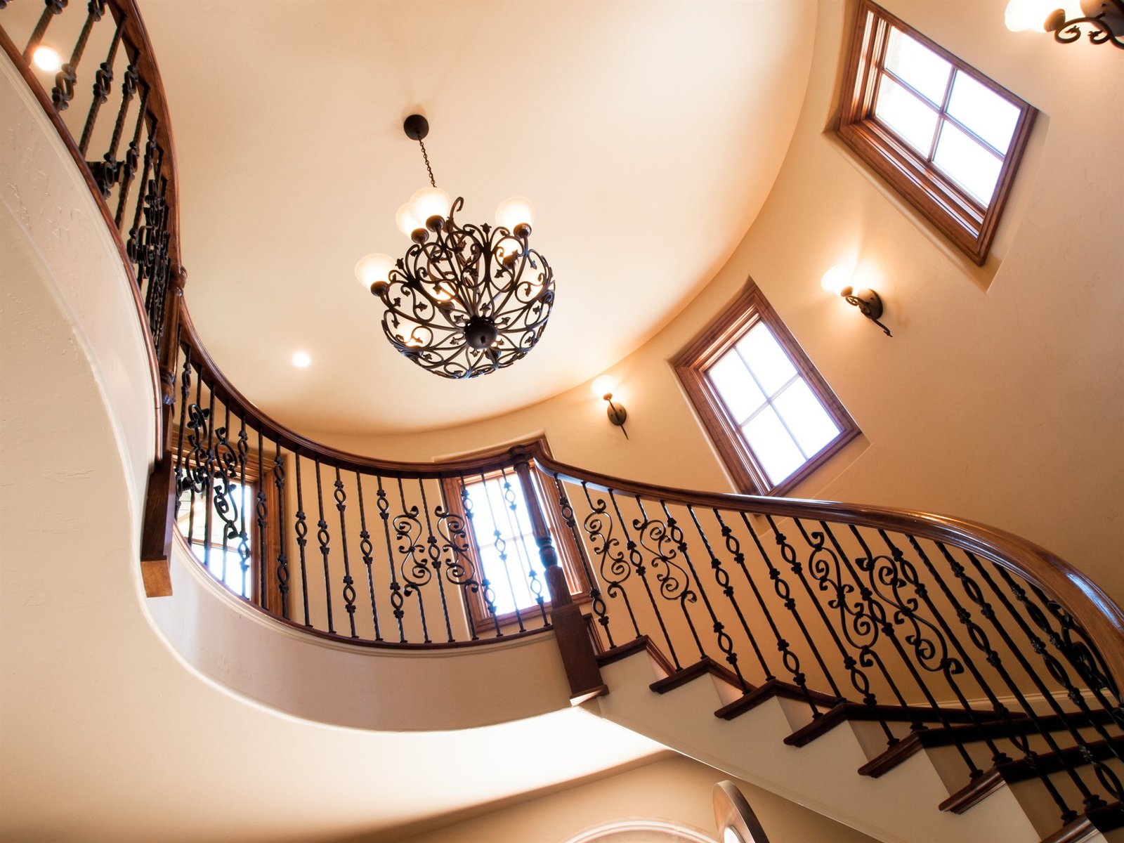 Great Hall Custom Millwork and Architectural Winding Staircase